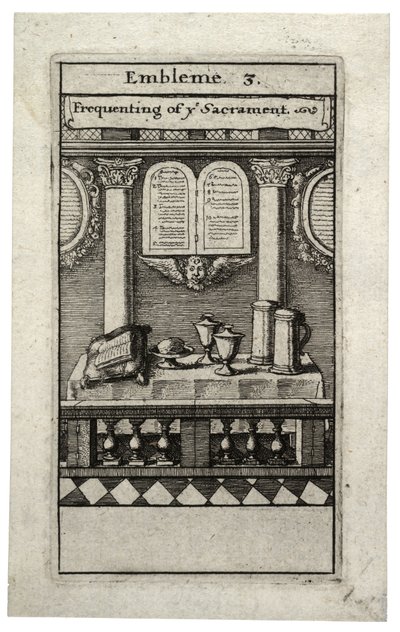 Frequenting the Sacrament by Wenceslaus Hollar